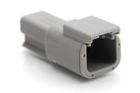 atm04-2p Amphenol Industrial, ATM Automotive Connector Socket Grey Cable Mount 2 Way, Crimp Termination ATM04-2P