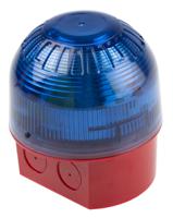 psb-0057 Klaxon PSB Series Blue Flashing Beacon, 10 → 60 V dc, Base Mount, Xenon Bulb, IP65