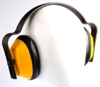 aea000-010-200 JSP J Muff Ear Defender with Headband, 25dB, Black, Yellow