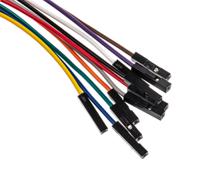 mikroe-511 MIKROE-511, 150mm Insulated Breadboard Jumper Wire in Black, Blue, Brown, Green, Grey, Orange, Purple, Red, White,