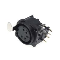 208-5195 RS PRO Panel Mount XLR Connector, Female, 50 V, 5 Way, Gold Plating