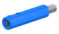 231033-23 Staubli Blue Female Banana Socket, 4 mm Connector, Screw Termination, 32A, 600V, Nickel Plating