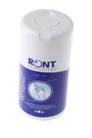 2110 Ront Production Wet Anti-Bacterial Wipes, Dispenser Box of 100