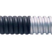 7tca296020r0138-sp20bl25m Adaptaflex Flexible Conduit, 20mm Nominal Diameter, Galvanised Steel, Black