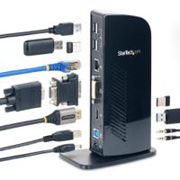usb3sdockhd StarTech.com Dual Monitor USB 3.0 Docking Station with DVI, HDMI - 6 x USB ports, USB A, USB B