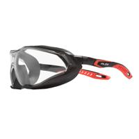 rly00570 Riley Sparta Pro Anti-Mist UV Safety Glasses, Clear Polycarbonate Lens, Vented