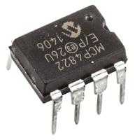 mcp4822-ep Microchip, DAC Dual 12 bit- ±2%FSR Serial (SPI/Microwire), 8-Pin PDIP