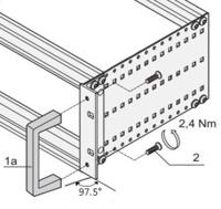 10501-021 nVent SCHROFF Front Handle, 146.4 x 40 x 12.2mm