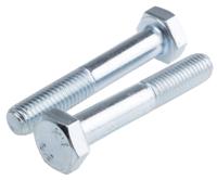 279-717 RS PRO Bright Zinc Plated Steel, Hex Bolt, M10 x 60mm