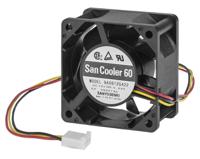 9a0624g421 Sanyo Denki Axial Fan, 24 V dc, DC Operation, 27.6cfm, 3.12W, 80mA Max, 60 x 60 x 25mm
