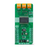 mikroe-6210 MikroElektronika MIKROE-6210, ISO ADC 7 Click 24-bit Sigma-Delta ADC mikroBus Click Board for BMS, Electricity Meters,