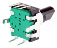 pec12r-4220f-s0024 Bourns 24 Pulse Incremental Mechanical Rotary Encoder with a 6 mm Flat Shaft (Not Indexed), Through Hole