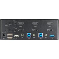 sv231dhu34k6 StarTech.com 2 Port Dual Monitor USB HDMI KVM Switch, 3.5 mm Stereo 3840 x 2160 Maximum Resolution