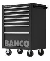 1475k7black Bahco 7 Drawer Solid Steel Wheeled Tool Trolley
