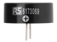 617-3069 RS PRO 95dB Through Hole Continuous Internal Piezo Buzzer, 23.5 x 9.5mm, 3V dc Min, 20V dc Max