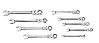 50-ctj9 SAM 9-Piece Combination Ratchet Spanner Set, 8 → 19 mm
