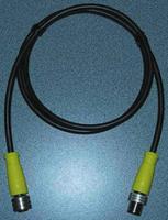 1200070083 Brad from Molex Female 5 way M12 to Male 3 way M12 Sensor Actuator Cable, 1 m