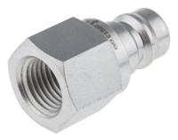 745-4700 RS PRO Steel Male Hydraulic Quick Connect Coupling, BSP 1/4 Male