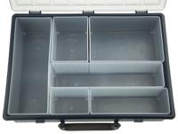 138611 Raaco 6 Cell PP Compartment Box, 78mm x 338mm x 261mm