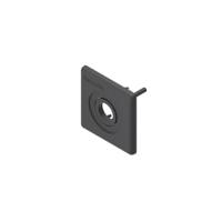 3842548797 Bosch Rexroth Black Polypropylene End Cap, 45 x 45 mm Strut Profile, 10mm Groove