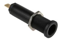 669427-21 Staubli Black Female Banana Socket, 4 mm Connector, Tab Termination, 10A, 1000V, Gold Plating