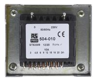 504-010 RS PRO 240VA 1 Output Chassis Mounting Transformer, 4.5V ac, IEC 61558-2-6