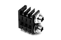 acjm-mhdcm Amphenol Industrial Jack Connector 1/4 in PCB Phone Jack Socket 10A