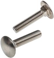 122-4419 Plain Stainless Steel Coach Bolt, M6 x 30mm