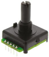 eaw0j-b24-ae0128l Bourns 128 Pulse Absolute Mechanical Rotary Encoder with a 6.35 mm Plain with Slot Shaft (Not Indexed), Bracket Mount
