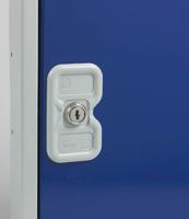 113-4501 RS PRO 8 Door Vented Mild Steel Blue Locker, 1800 mm x 300 mm x 450mm