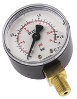 7833926 WIKA Analogue Pressure Gauge 1.6bar Bottom Entry 50mm Outside Diameter