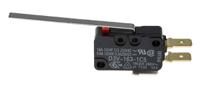 d3v-163-1c5 Omron Long Hinge Lever Micro Switch, Tab Terminal, 16 A @ 250 V ac, SPDT, IP40