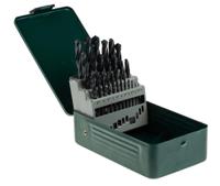2607019446 Bosch 25-Piece Twist Drill Bit Set for Metal, 13mm Max, 1mm Min, HSS-R Bits