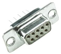 09670094754 HARTING 9 Way Through Hole D-sub Connector Socket, 2.74mm Pitch