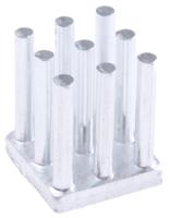 ick-s-10x10x125 Fischer Elektronik Heatsink, Universal Square Alu, 26.3K/W, 10 x 10 x 12.5mm, Adhesive Foil, Conductive Foil