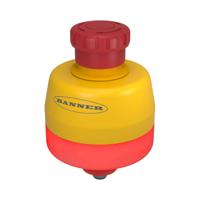 ssa-eb1plyr-12ecq8 Banner SSA-EB Series Twist Release Illuminated Emergency Stop Push Button, Surface Mount, 80mm Cutout, 2NO + 2NC, IP65