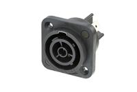 nac3fpx-top Neutrik Mains Sockets, 16A Black, Panel Mount Polyamide Crimp, Solder, 250 V