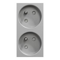 nu306930 Schneider Electric Grey, 2 Gang, New Unica