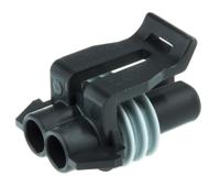 12052641 Delphi, Metri-Pack 150 Automotive Connector Socket Black Cable Mount 2 Way, Crimp Termination