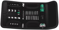 05051045001 Wera 26-Piece Metric 1/4 in Standard Socket/Bit Set with Ratchet, 6 point; Hex Bit; Phillips Bit; Pozidriv Bit; Slotted