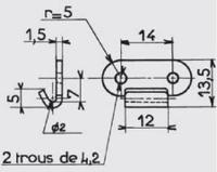 40006-zi Savigny Steel Lockable Toggle Latch, 50 x 22.4 x 12mm