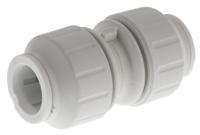 pem0415w John Guest Plastic Pipe Fitting, Straight Push Fit Coupler, 15mm