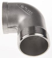 499-3388 RS PRO Stainless Steel Pipe Fitting, 90° Circular Elbow, Female R 2in x Male R 2in