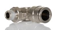 101471018 Norgren PNEUFIT 10 Series Straight Threaded Adaptor, R 1/8 Male to Push In 10 mm, Threaded-to-Tube Connection Style,