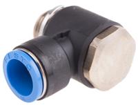 qslv-g12-16 Festo QS Series Elbow Threaded Adaptor, G 1/2 Male to Push In 16 mm, Threaded-to-Tube Connection Style, 186147