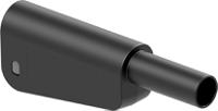 662024-21 Staubli Black Plug Test Plug, Screw Termination, 32A, 1kV, Nickel Plating