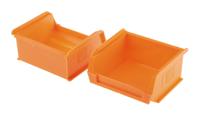 469-6728 RS PRO PP Storage Bin, 90mm x 100mm x 50mm, Orange