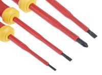 125-3092 RS PRO G99-401 Phillips; Slotted Insulated Screwdriver Set, 4-Piece