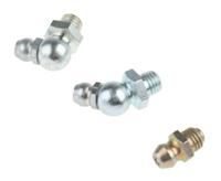 195-4043 RS PRO Grease Nipple Kit Contains H1 Straight 1/4 in UNF (x50); H2-45 1/4 in UNF (x50); H3-90 1/4 in UNF (x50); Box
