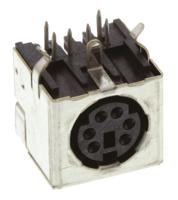 5749180-1 TE Connectivity 6 Pole Right Angle Miniature Din Socket, 1A, 30 V ac, Female, Through Hole